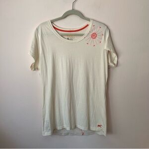 Keen scoop neck flower tee